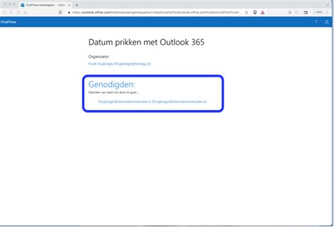 Datumprikken met Outlook 365